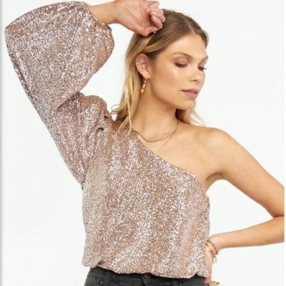 Show Me Your Mumu Champagne Party Top XL NWT